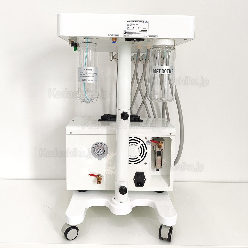 Greeloy® 可搬式歯科診療台 GU-P302 + エアーコンプレッサーGU-P300 セット